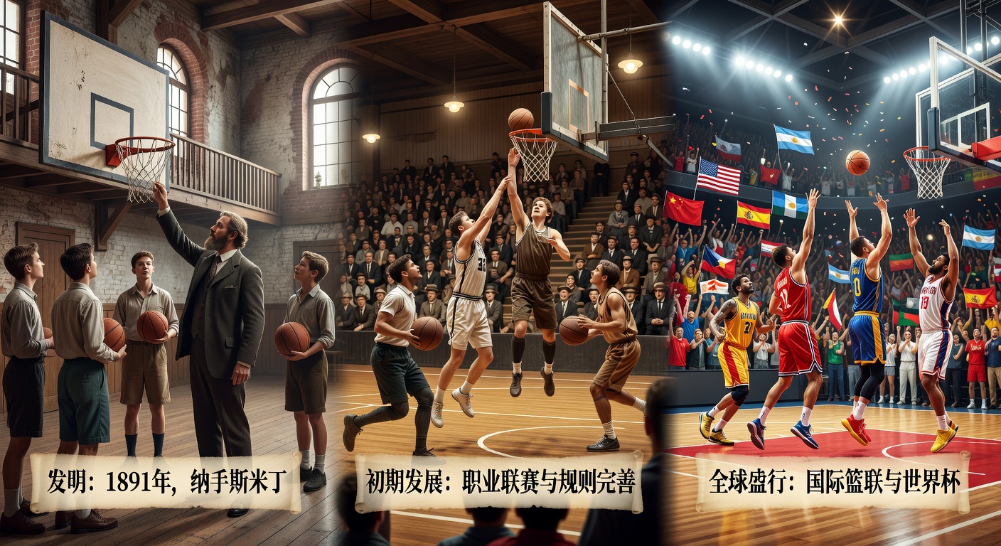 篮球历史起源详解：从发明到全球盛行